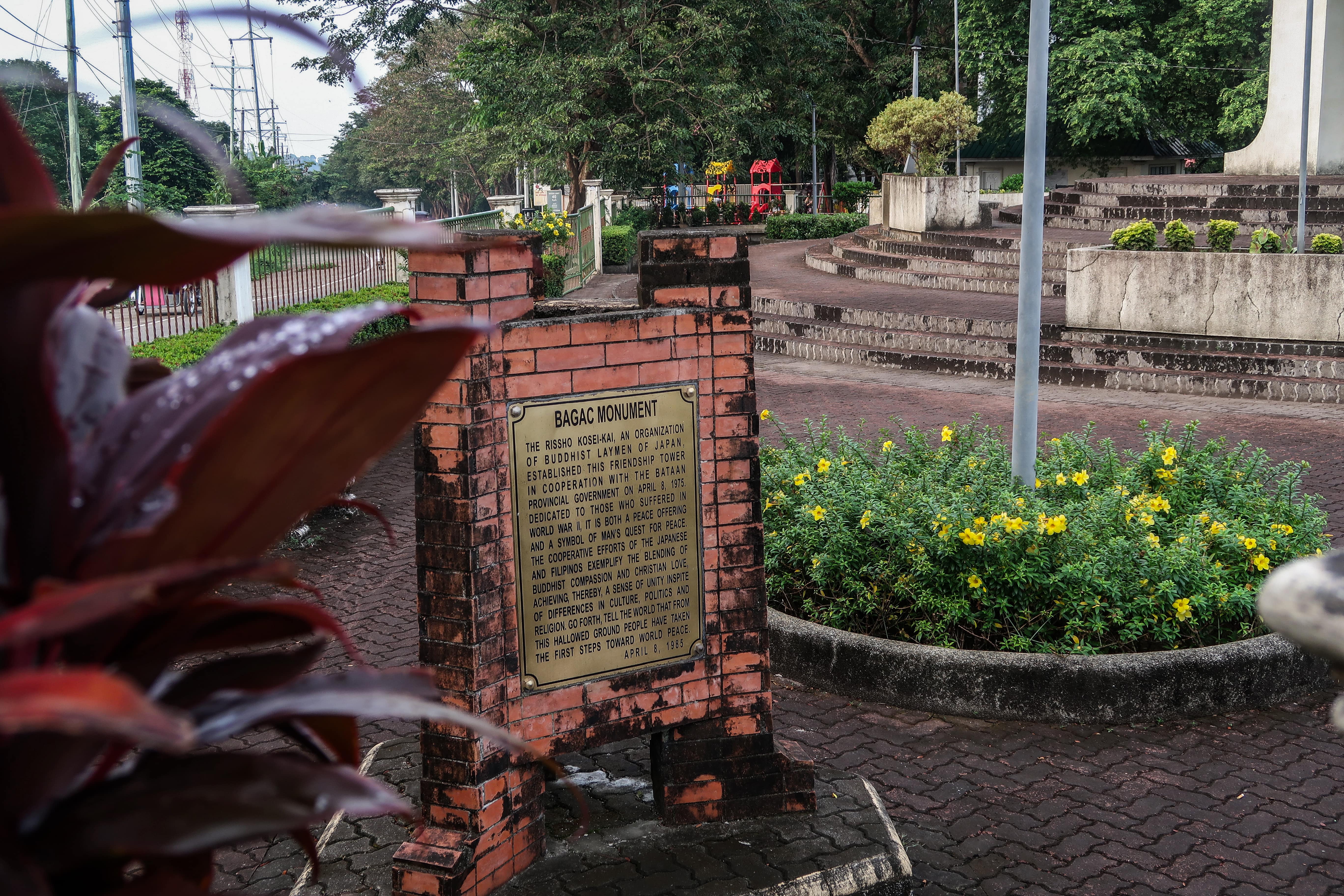 monument of the philippine-japanese friendship tower in bagac bataan philippines